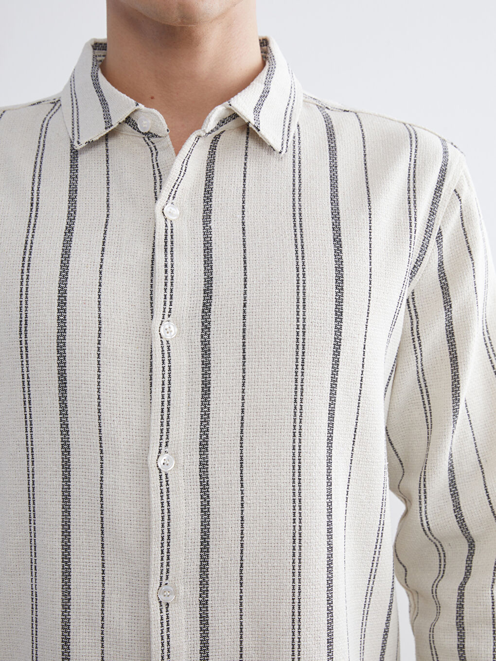 Regular Fit Striped Men's Shirt-2
