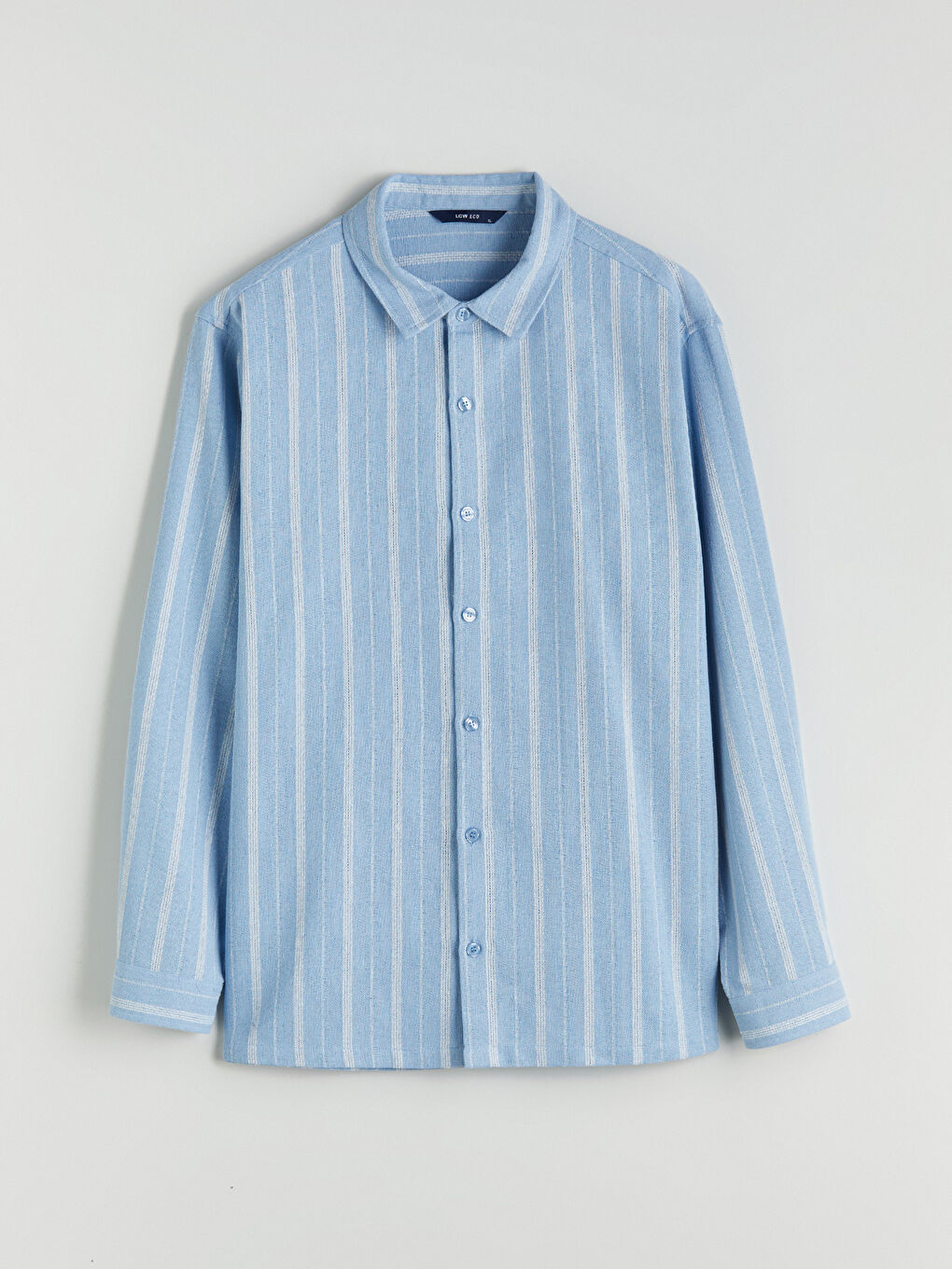 რეგულარული მორგება ზოლიანი მამაკაცის პერანგი-4