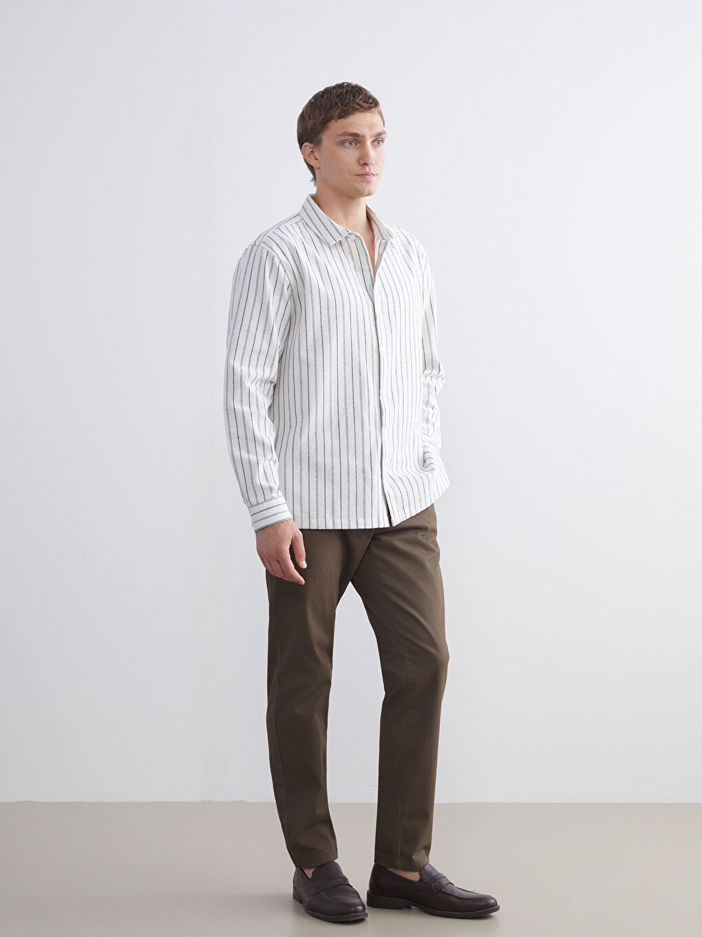 Regular Fit Striped Men's Shirt-1