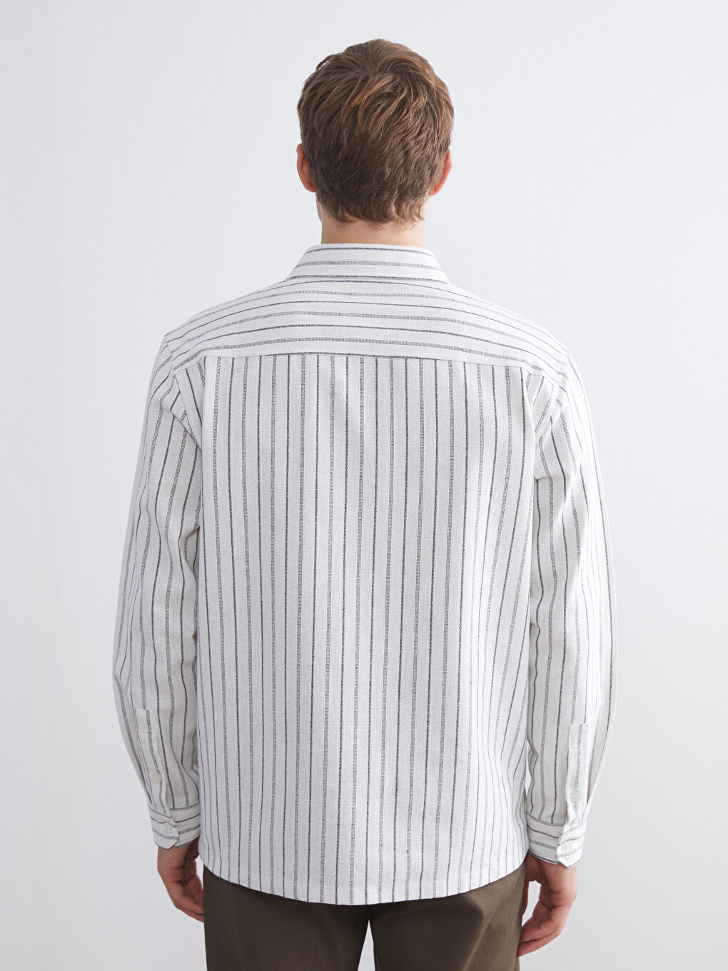 Regular Fit Striped Men's Shirt-3
