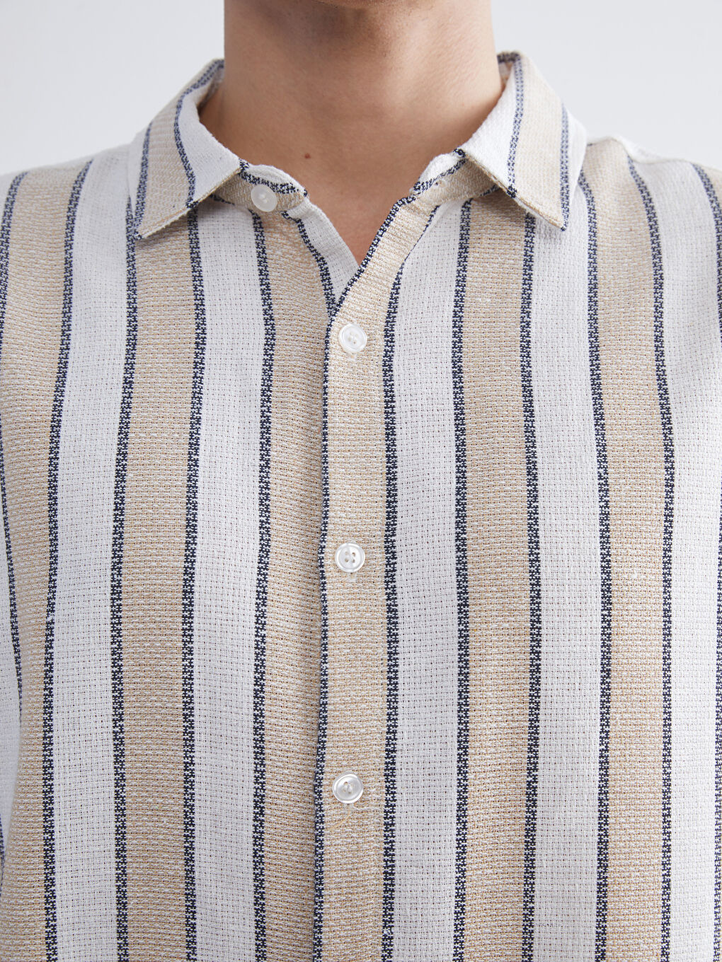 Regular Fit Striped Men's Shirt-2