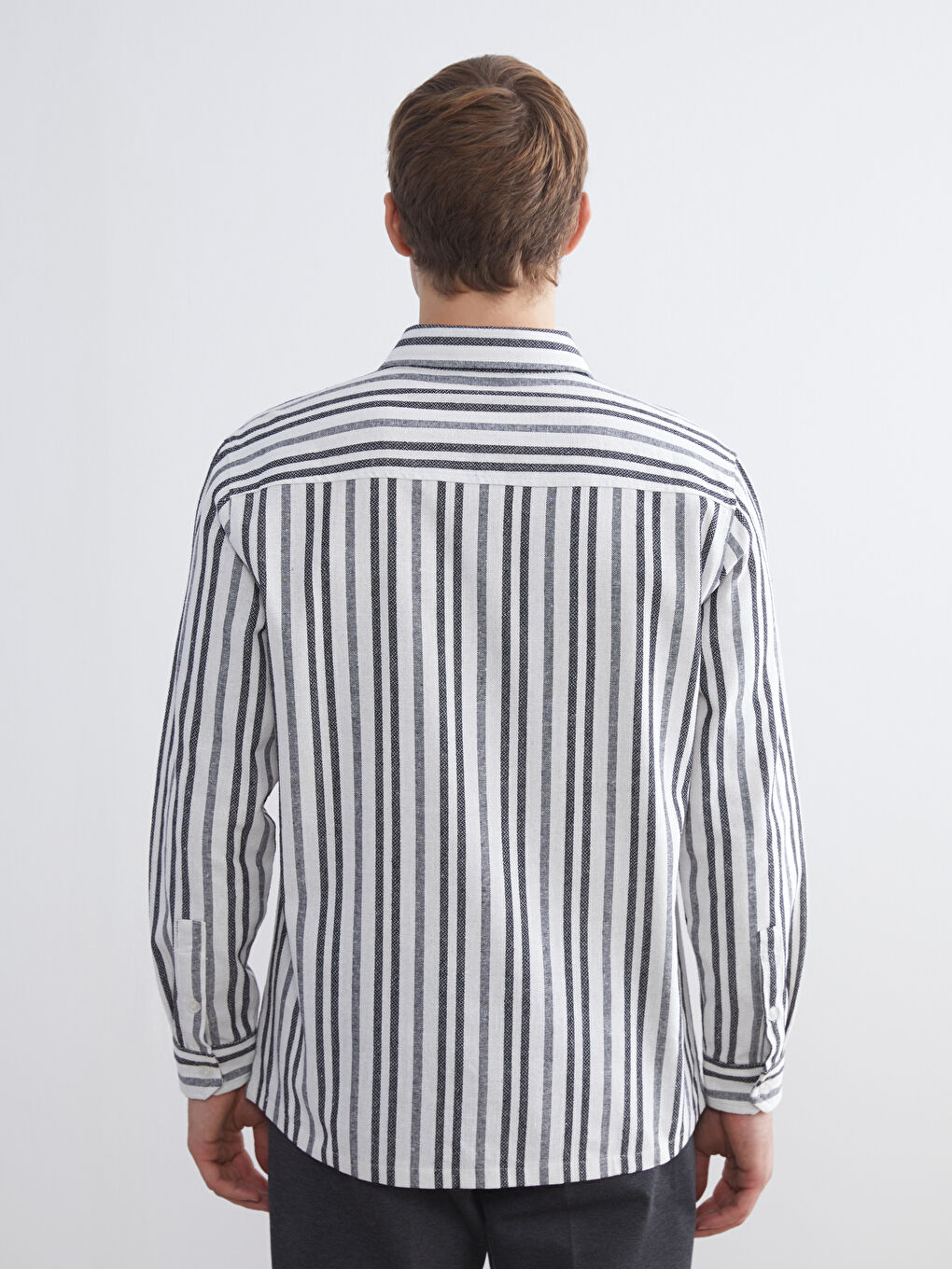 Regular Fit Striped Men's Shirt-3