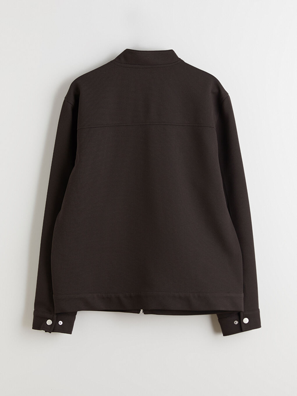 Kahverengi Bomber Yaka Uzun Kollu Erkek Ceket-7