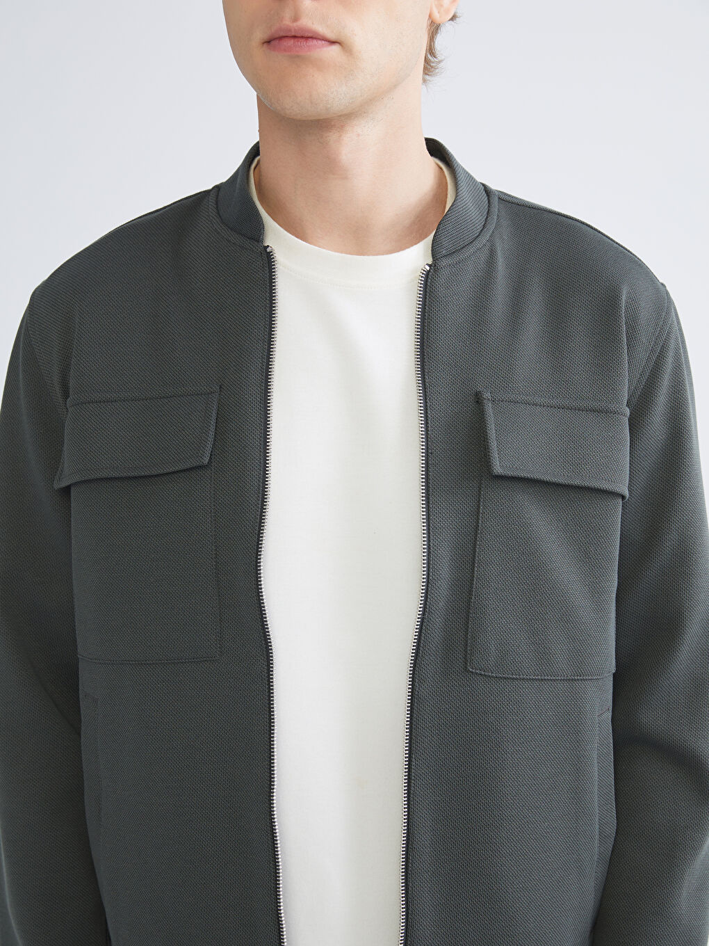 Petrol Bomber Yaka Uzun Kollu Erkek Ceket-2