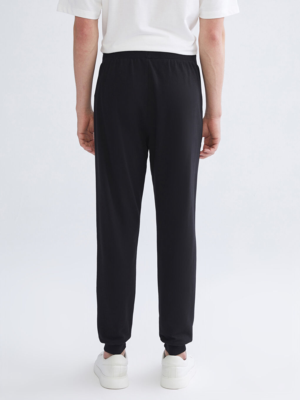 Siyah Standart Kalıp Erkek Jogger Eşofman Altı-5