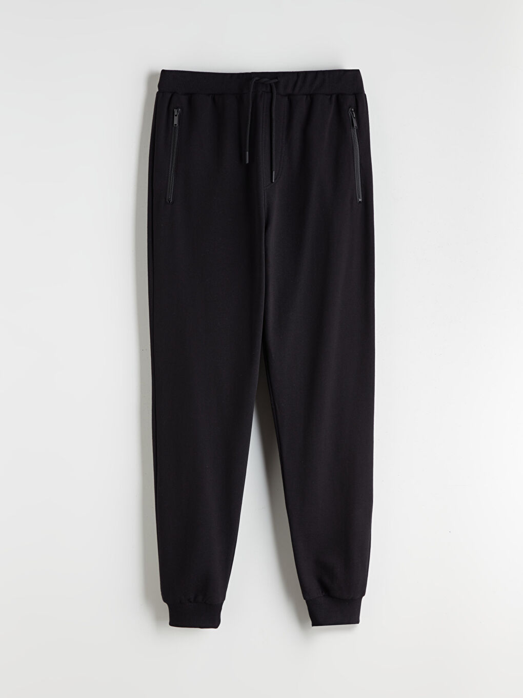 Siyah Standart Kalıp Erkek Jogger Eşofman Altı-10