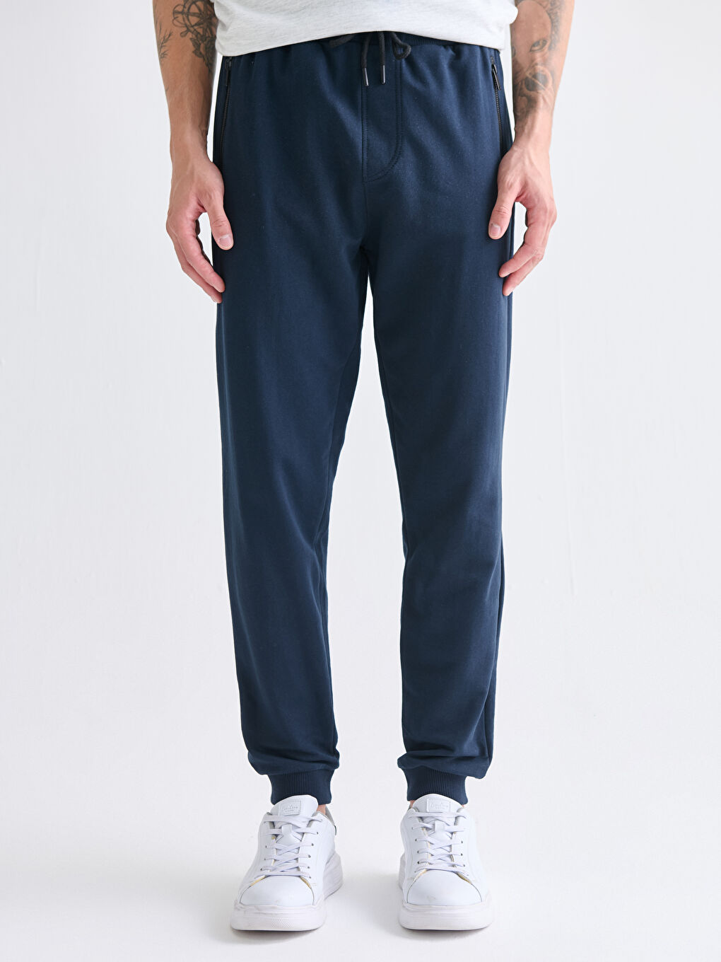 Lacivert Standart Kalıp Erkek Jogger Eşofman Altı-1