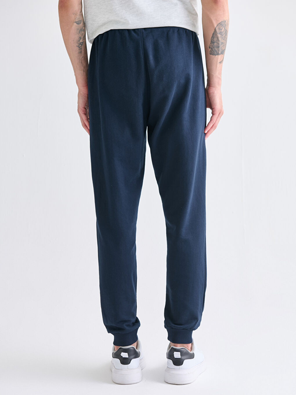 Lacivert Standart Kalıp Erkek Jogger Eşofman Altı-3