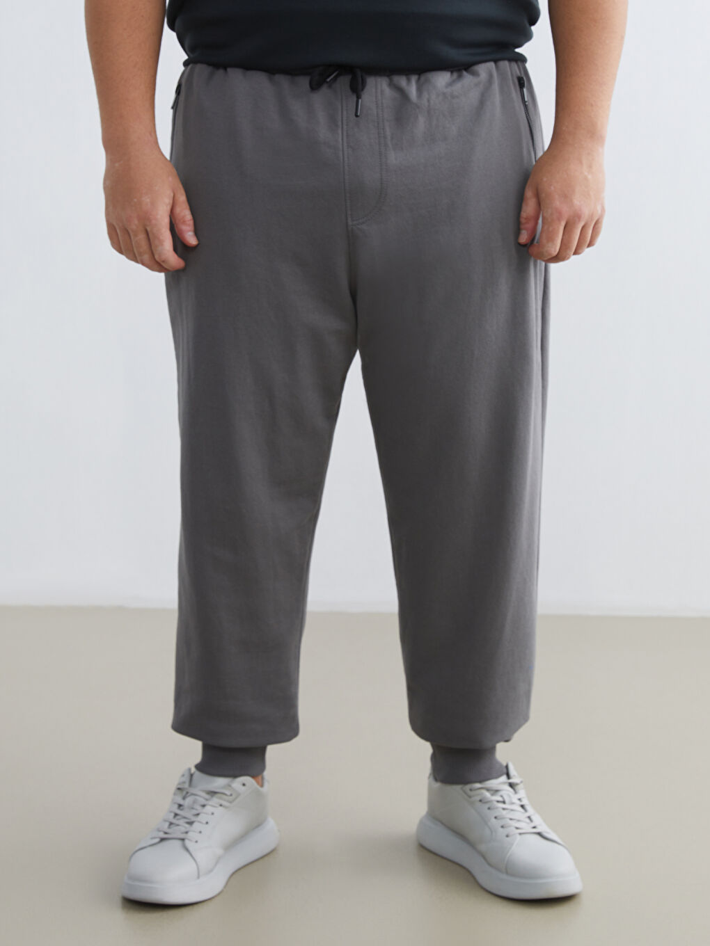 Gri Standart Kalıp Erkek Jogger Eşofman Altı-5