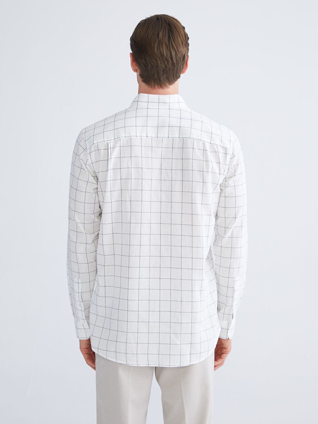 SOUTHBLUE Regular Fit Long Sleeve Plaid Men's Shirt -W5ID94Z8-LLX