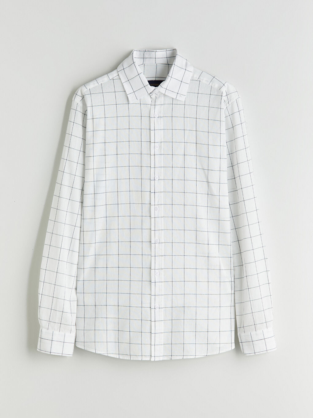 SOUTHBLUE Regular Fit Long Sleeve Plaid Men's Shirt -W5ID94Z8-LLX