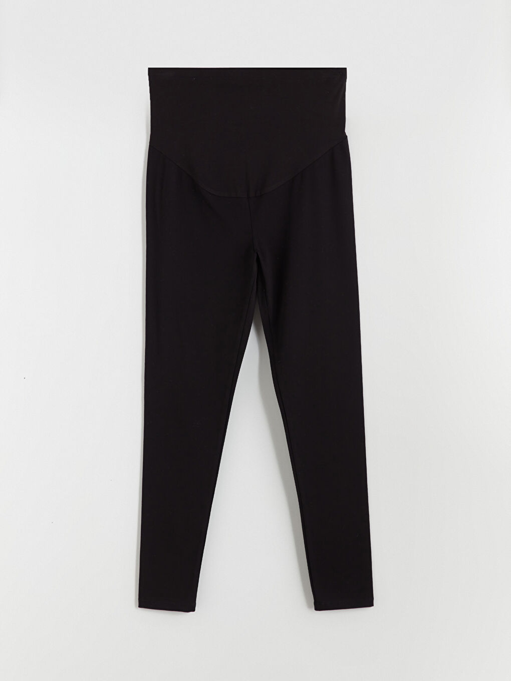 Siyah Beli Lastikli Karın Panelli Hamile Tayt-4