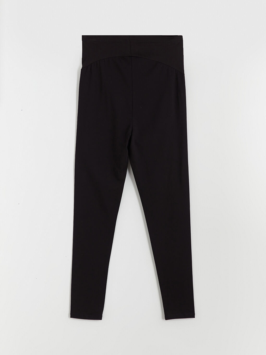 Siyah Beli Lastikli Karın Panelli Hamile Tayt-5