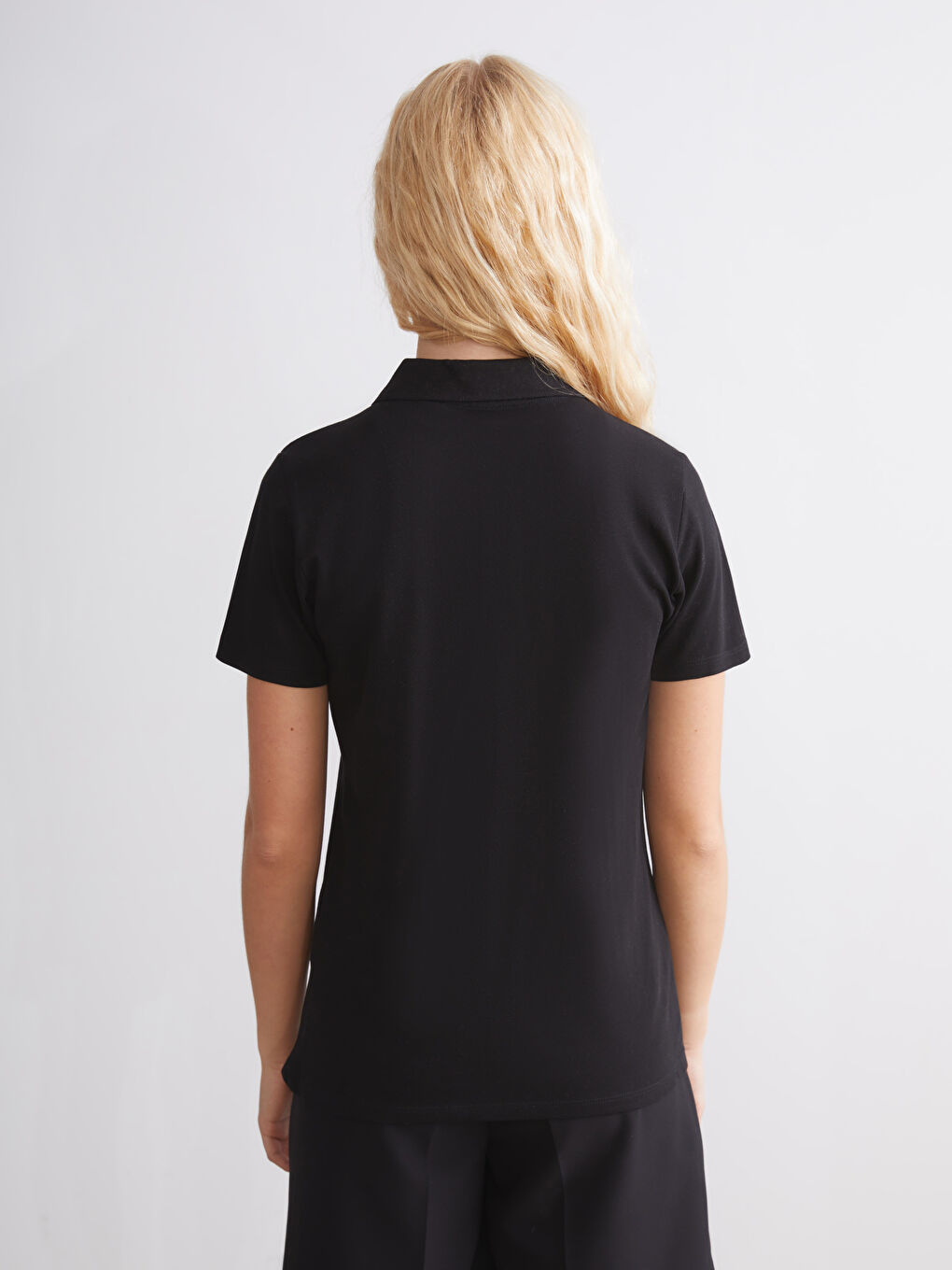 T-shirt pour Femmes en Piqué à Col roulé-7