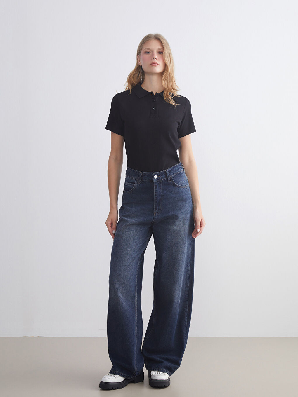 T-shirt pour Femmes en Piqué à Col roulé-2