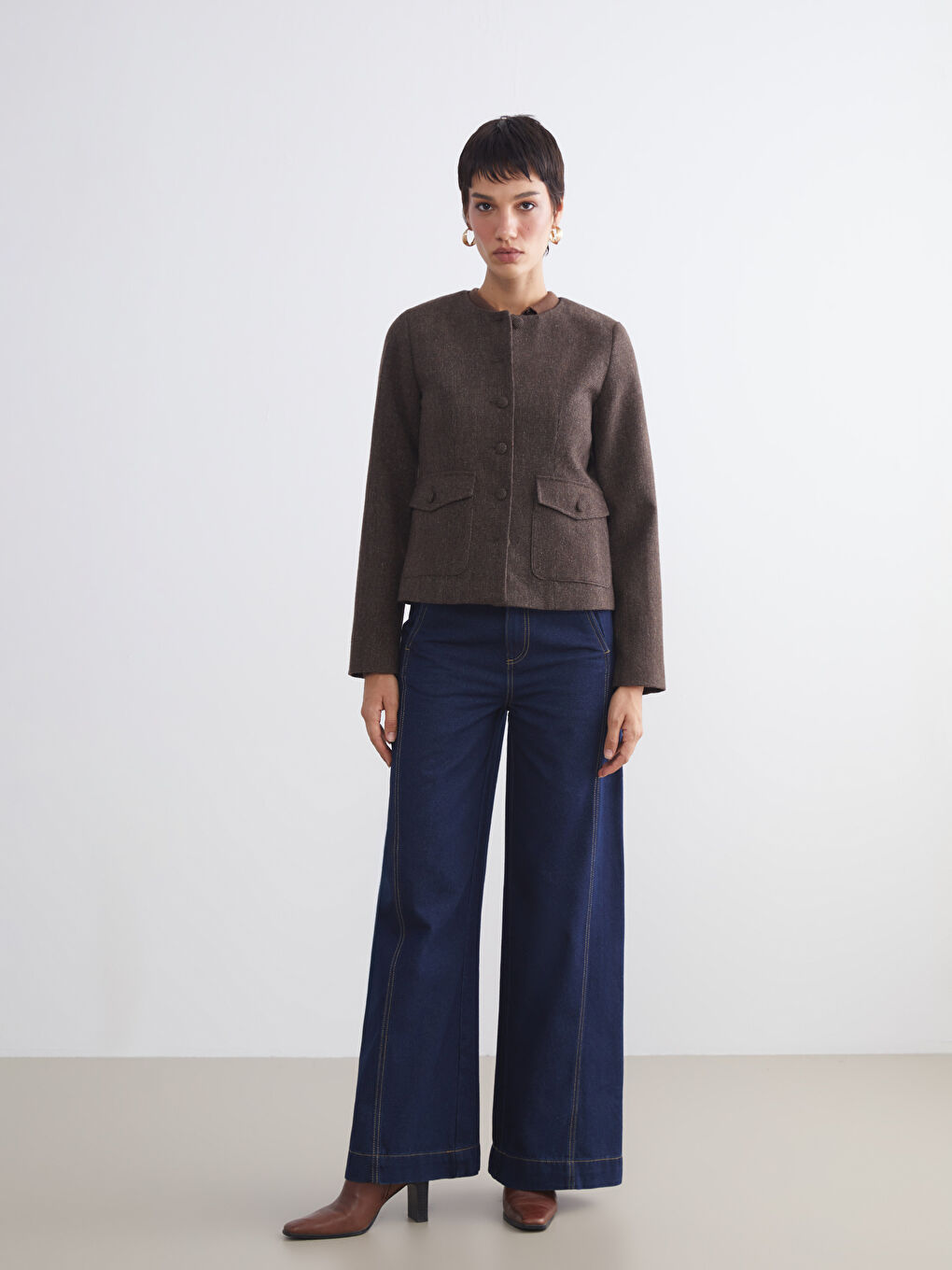 Woman BROWN Jacket-1