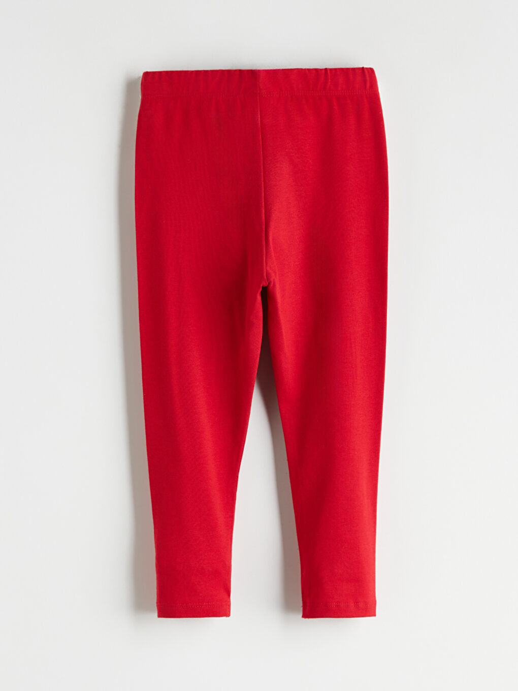 Kırmızı Beli Lastikli Kız Çocuk Tayt-1