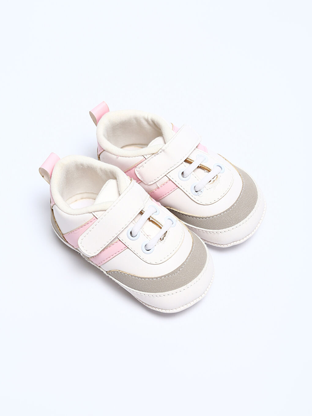 Laces & Hook-and-Loop Baby Girls' Pre-Walking Shoes