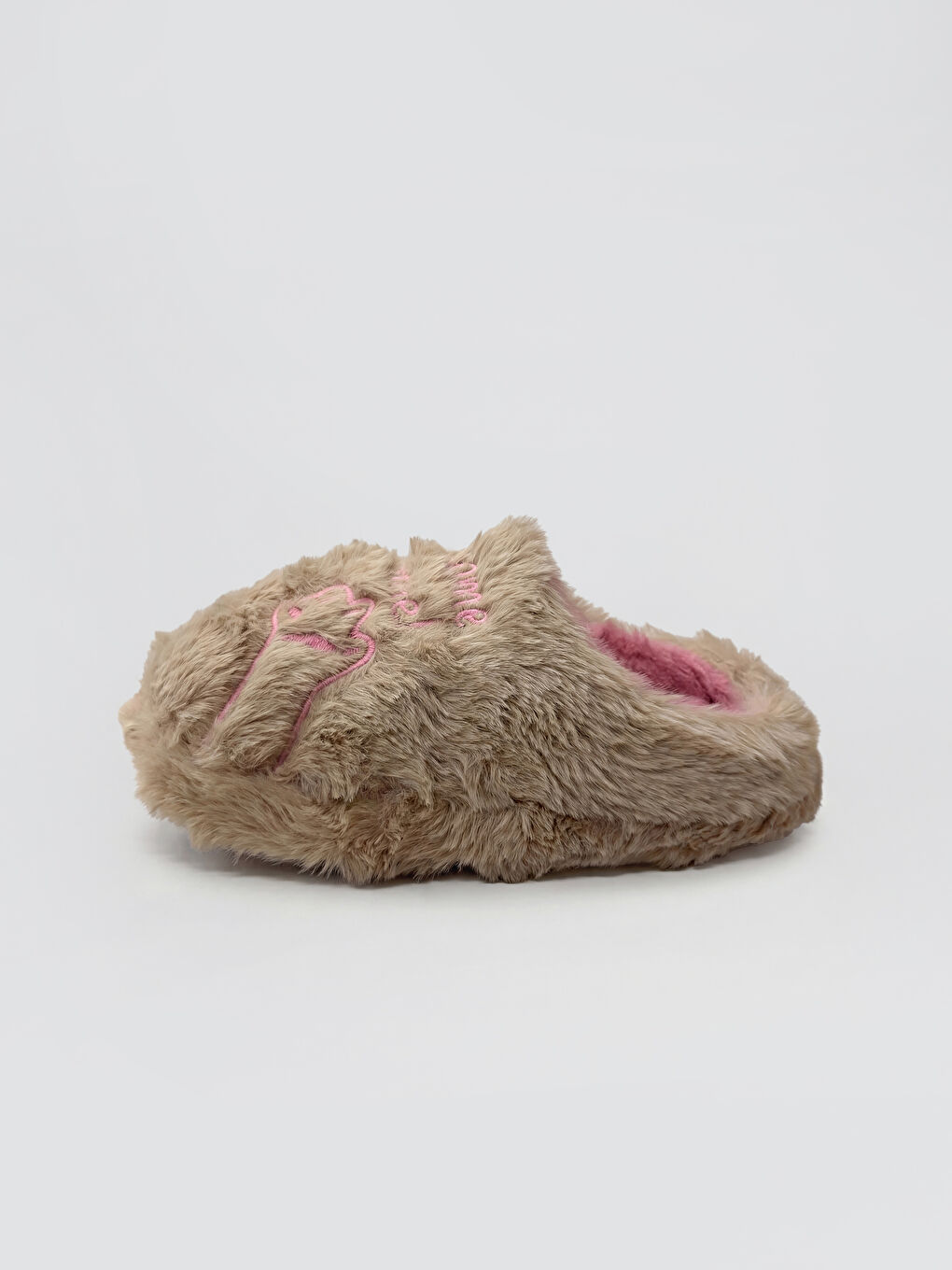 Papuci de casă pentru fete cu broderie animal-1