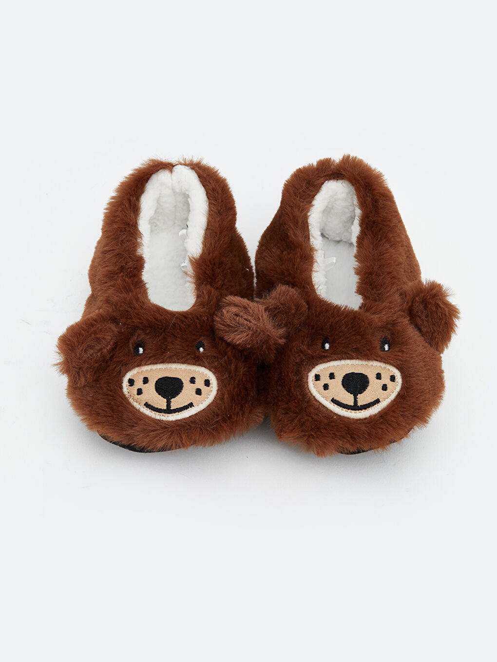 Animal Figured Plush Baby Boys' Slippers-2