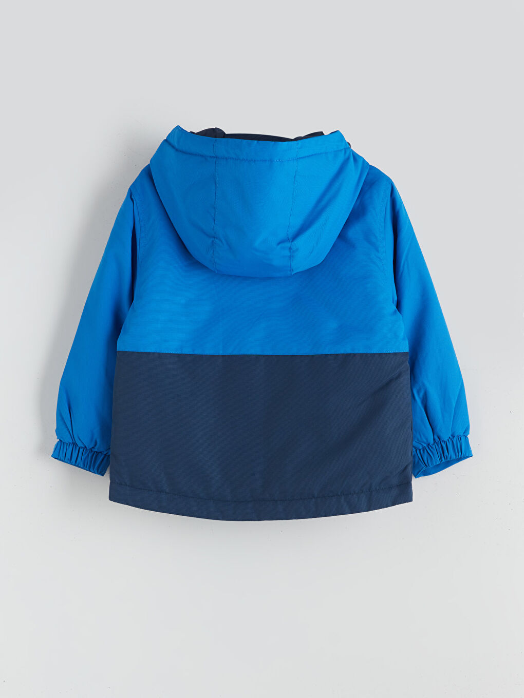 Mavi Kapüşonlu Erkek Çocuk Mont-1