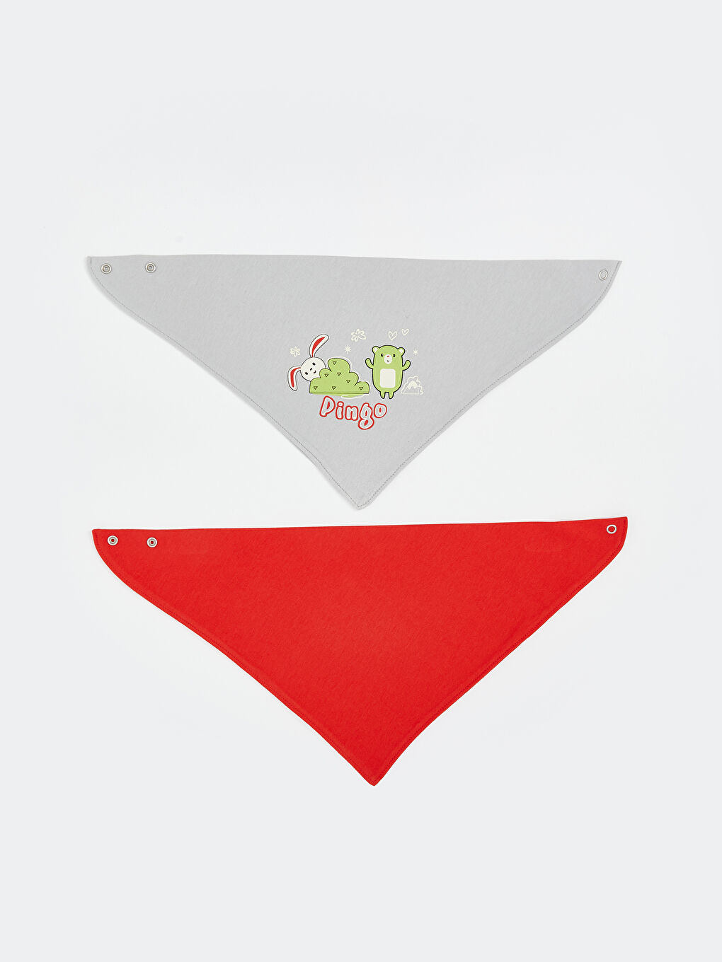 Baskılı Kız Bebek Mama Önlüğü 2'li