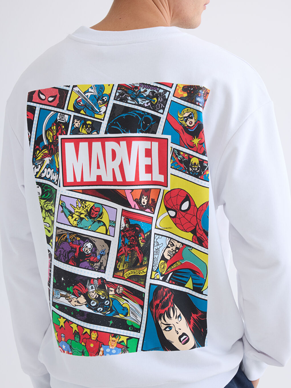 Crew Neck Long Sleeve Men's Sweatshirt-2