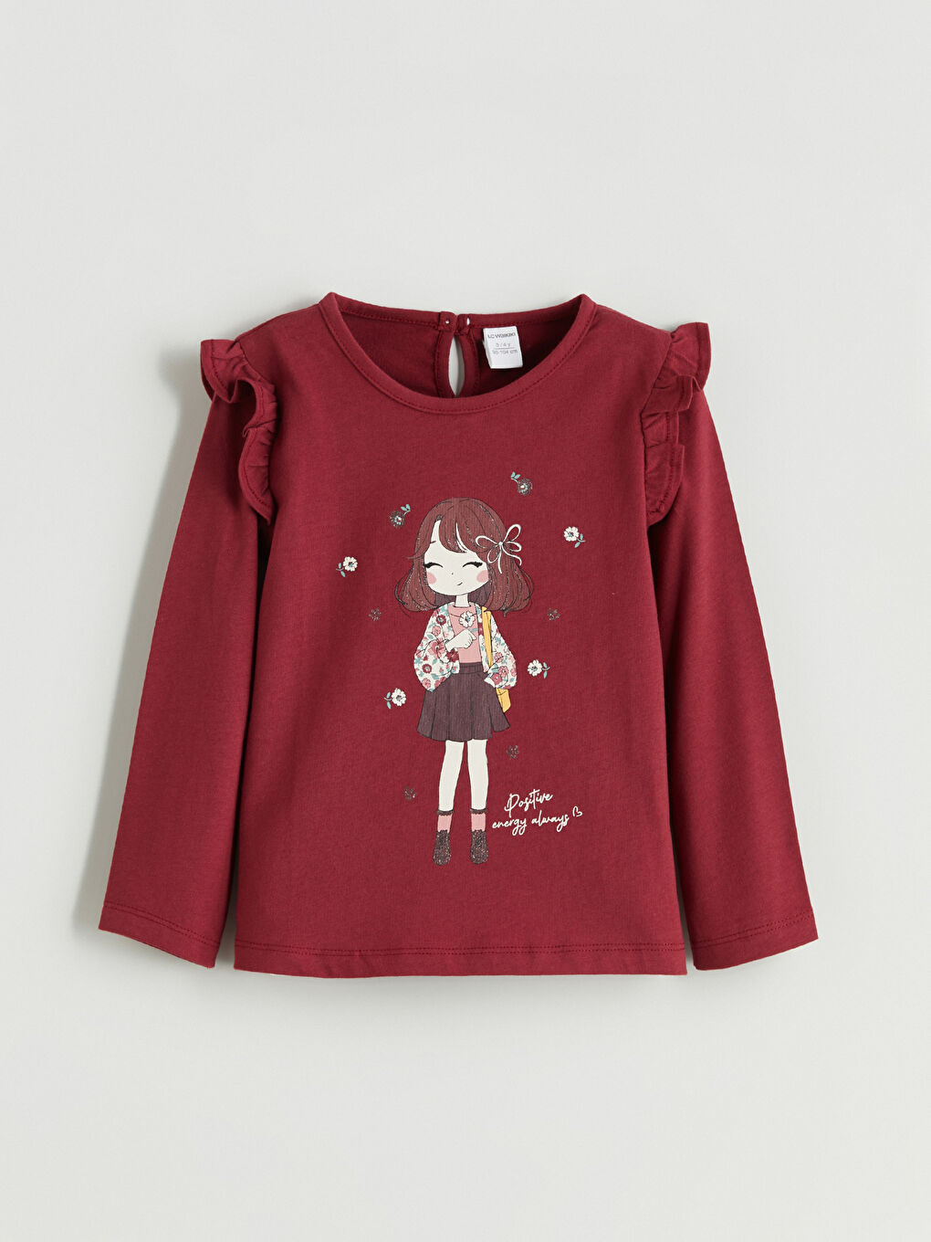 LCW Kids Crew Neck Girls' T-Shirt Set (2 Pieces) -W5IF83Z1-HHF