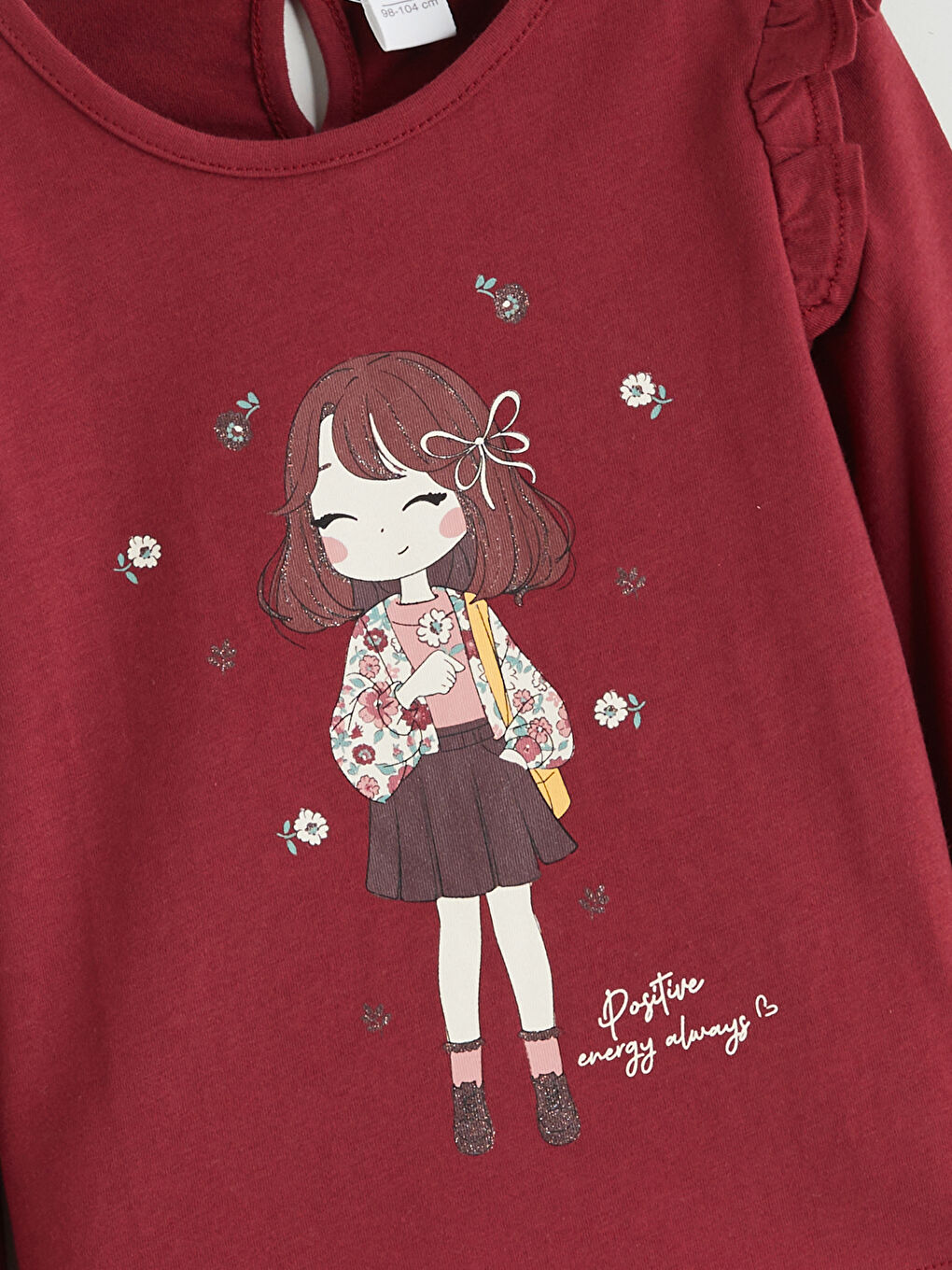 LCW Kids Crew Neck Girls' T-Shirt Set (2 Pieces) -W5IF83Z1-HHF
