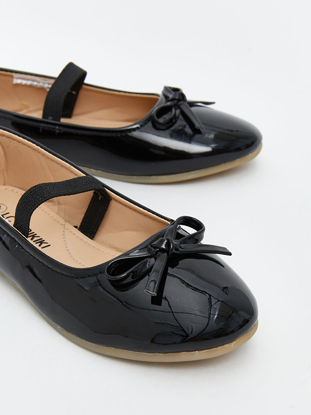 Bow Detailed Baby Girl Flats-5