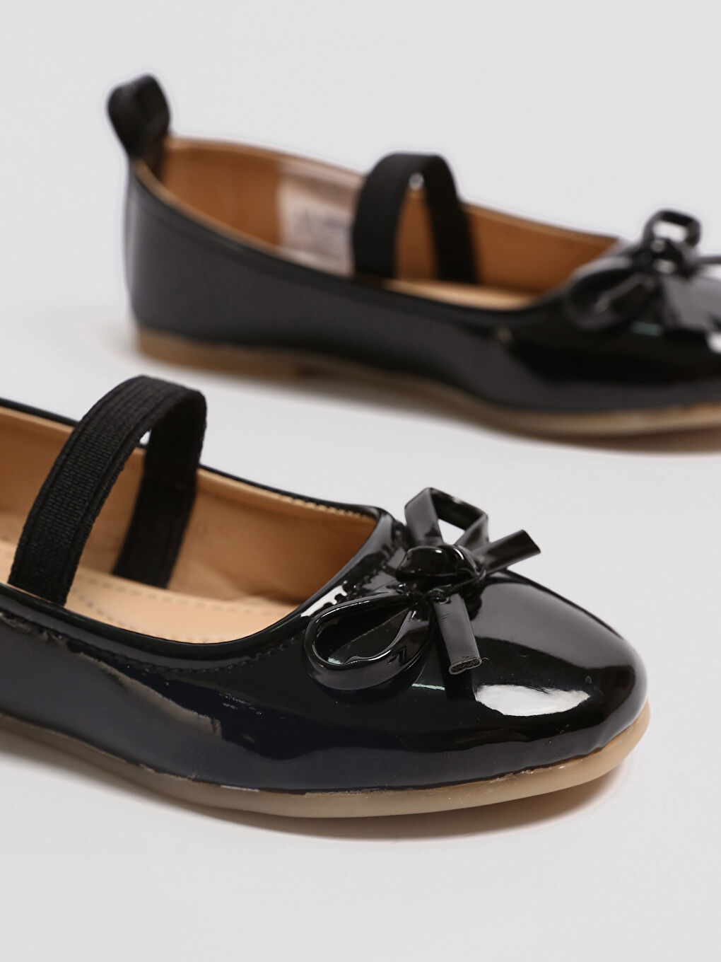 Bow Detailed Baby Girl Flats-6