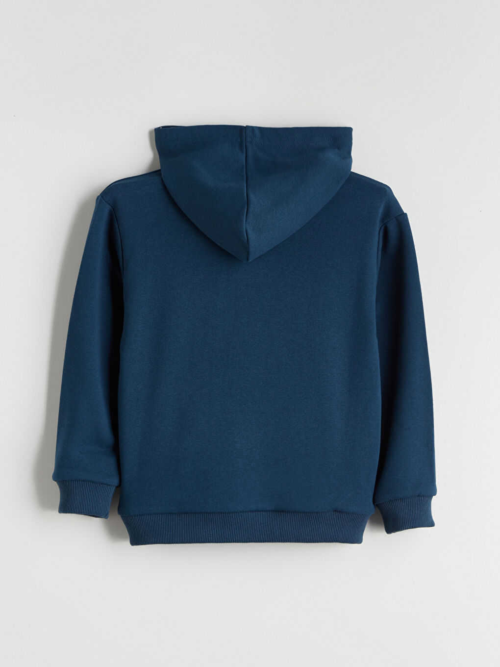 Lacivert Kapüşonlu Erkek Çocuk Fermuarlı Sweatshirt-2