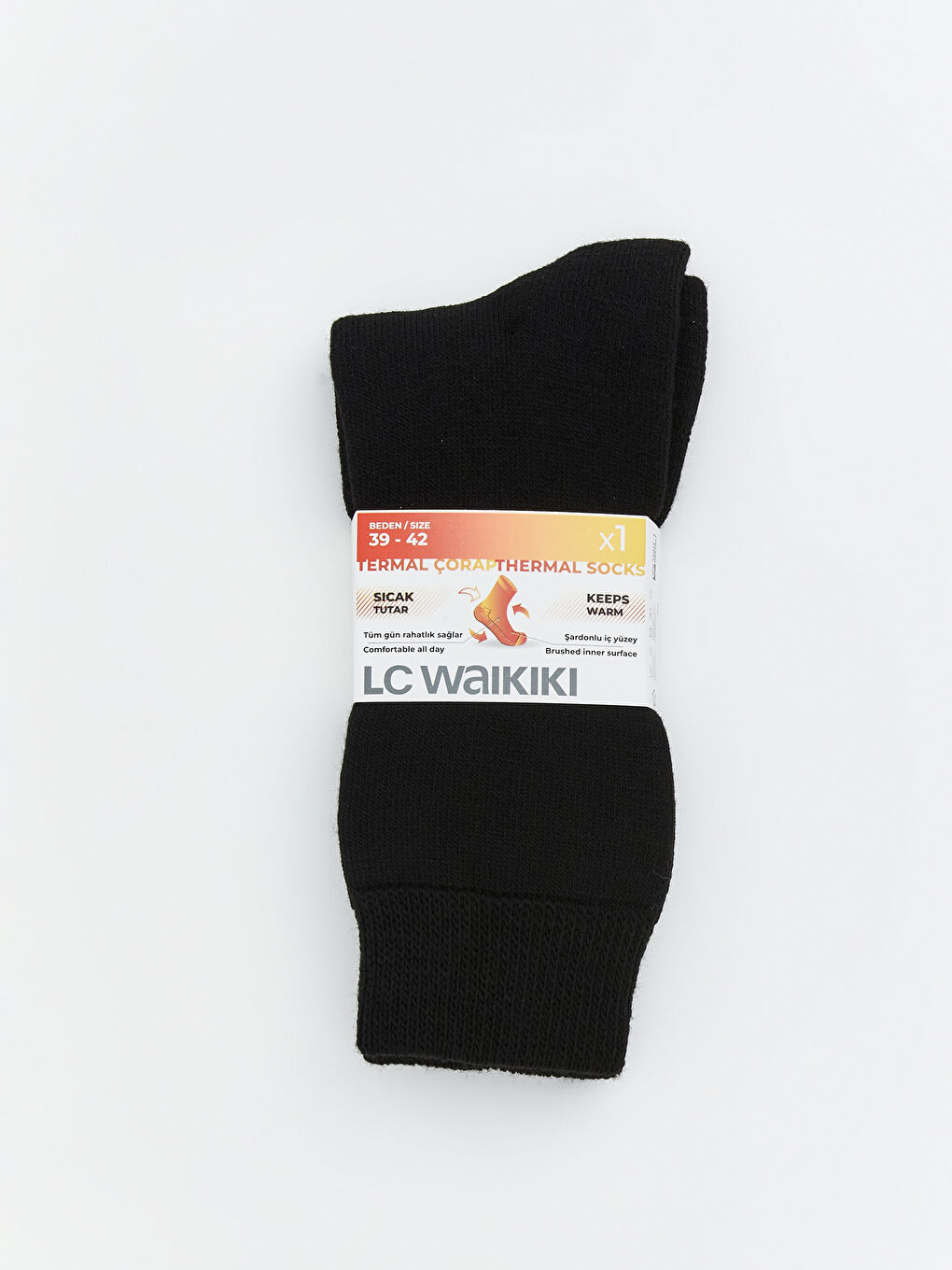 Siyah Termal Erkek Soket Çorap-1