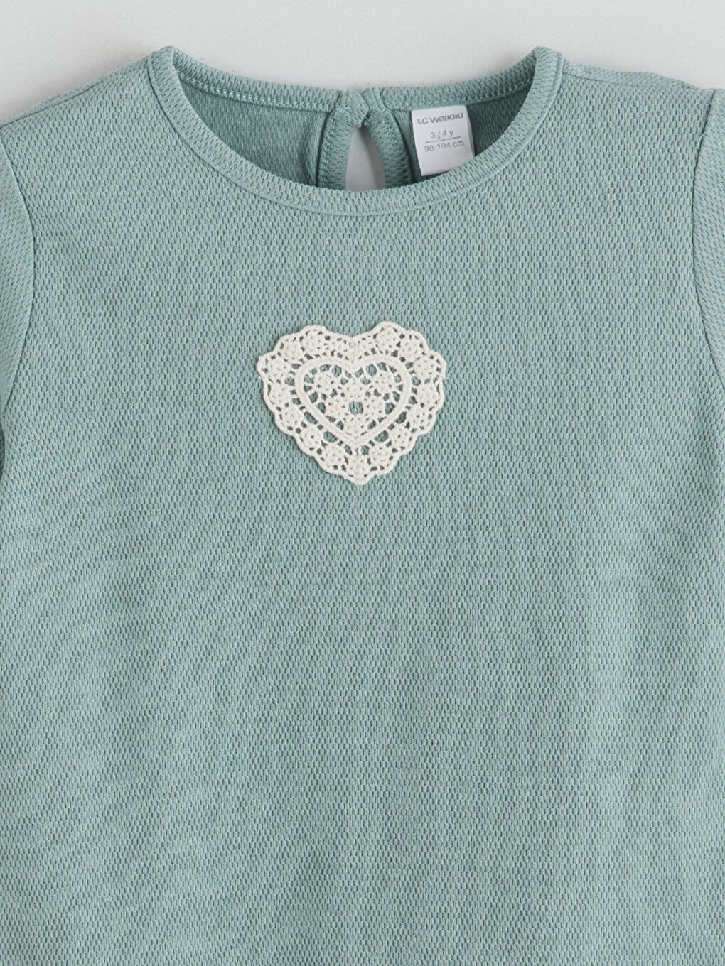 Crew Neck Embroidered Girls' T-Shirt 2 Pack-3