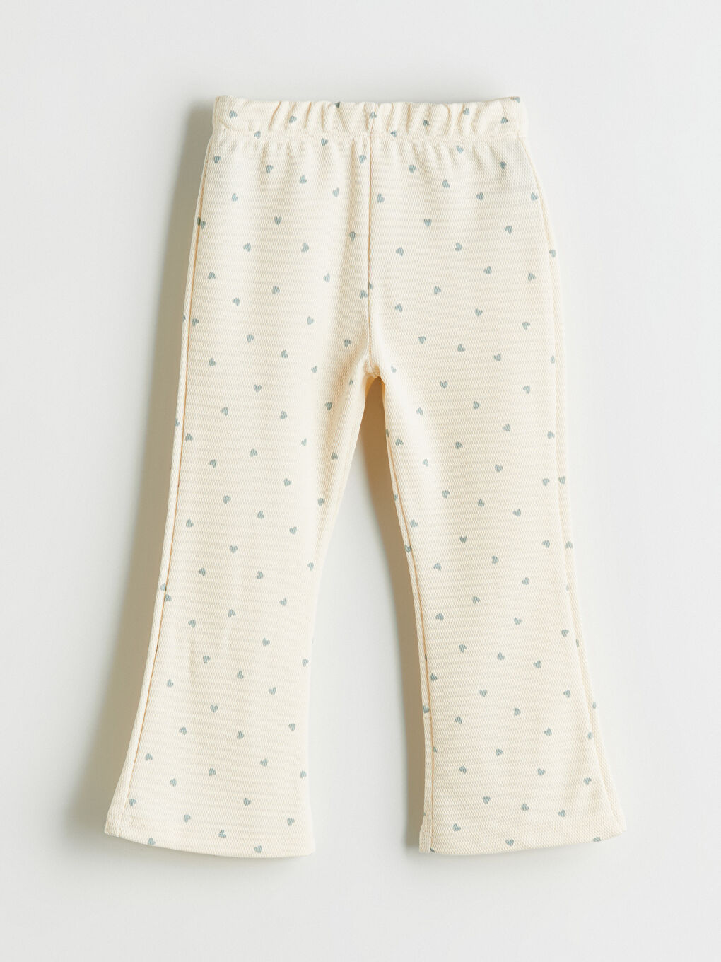 Bej İspanyol Paça Kız Çocuk Tayt Pantolon