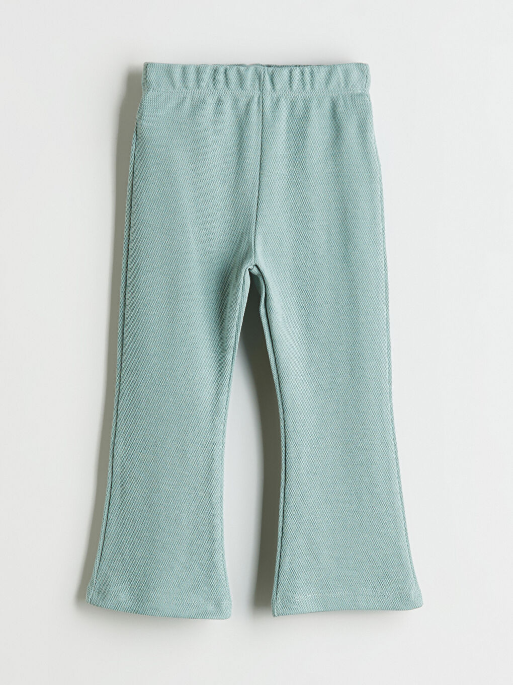 Mavi Beli Lastikli Kız Çocuk Tayt Pantolon	