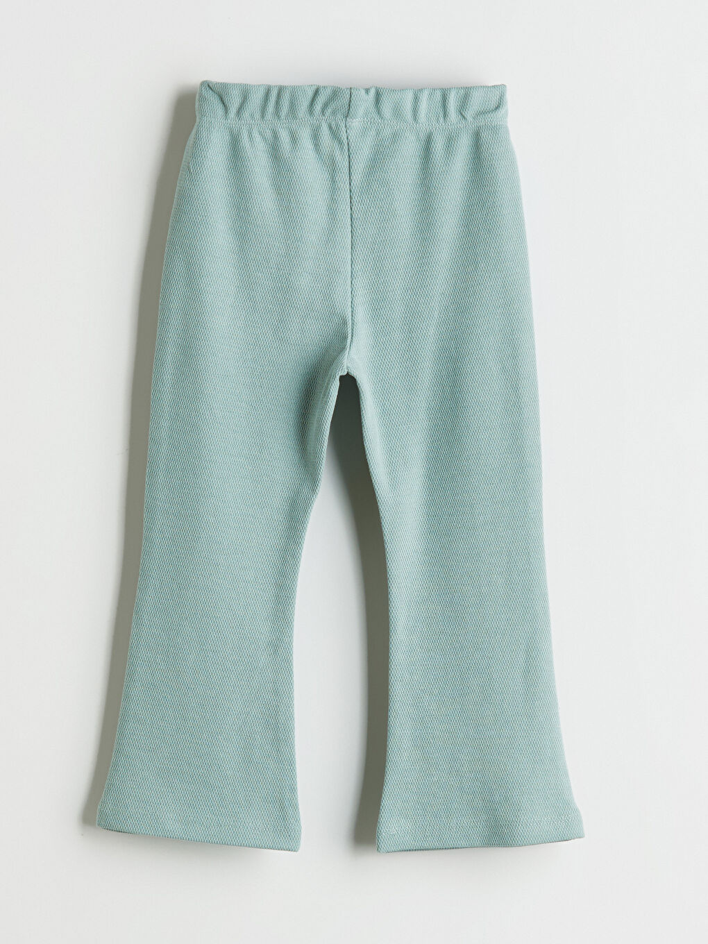 Mavi Beli Lastikli Kız Çocuk Tayt Pantolon	-1