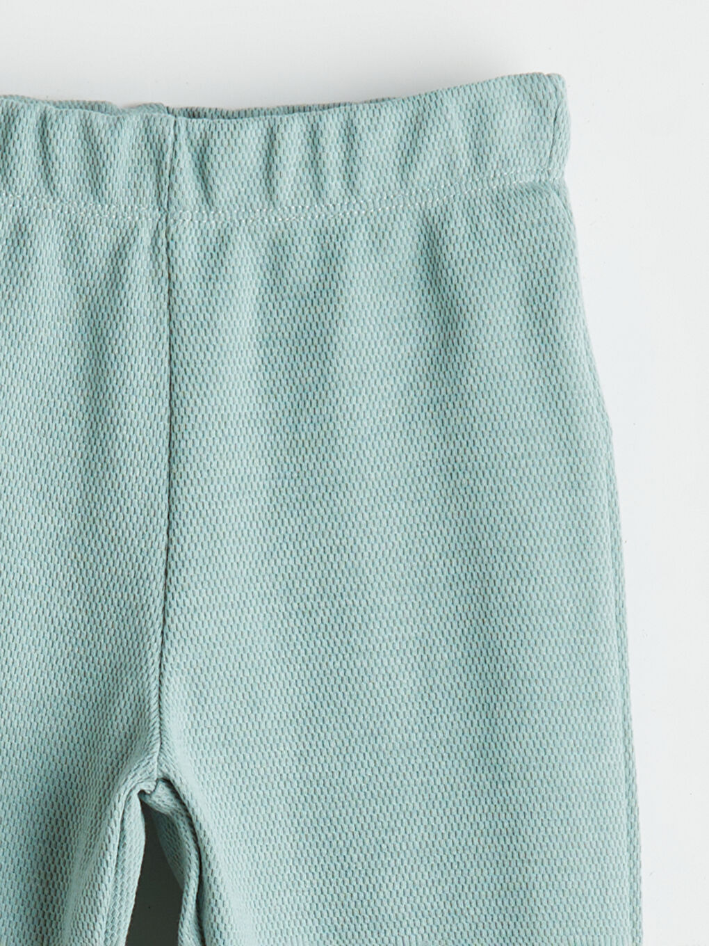 Mavi Beli Lastikli Kız Çocuk Tayt Pantolon	-2