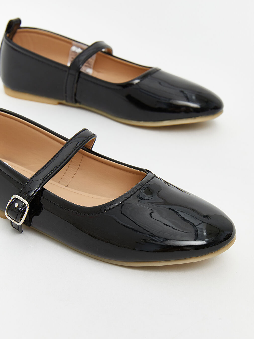 Leather Look Girl's Flats-2