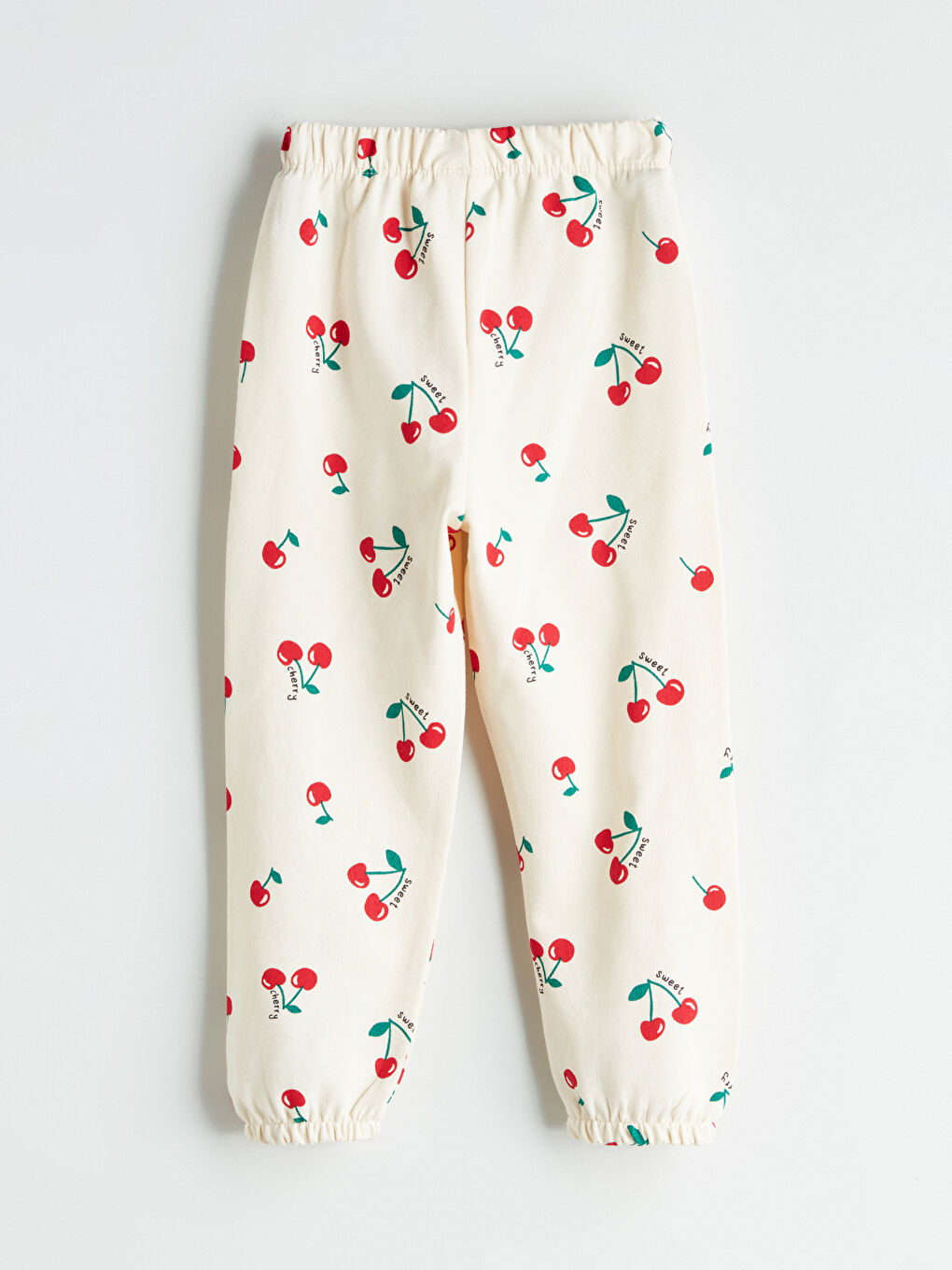 Cherry Printed Girls' Jogger Sweatpants-3