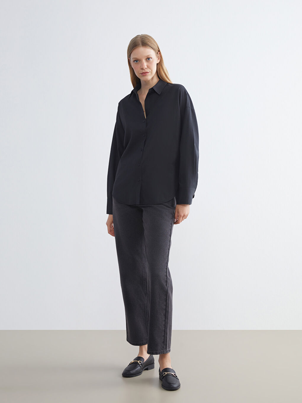 کراس پۆپلین ئۆڤەرسایز بۆ ژنان-1