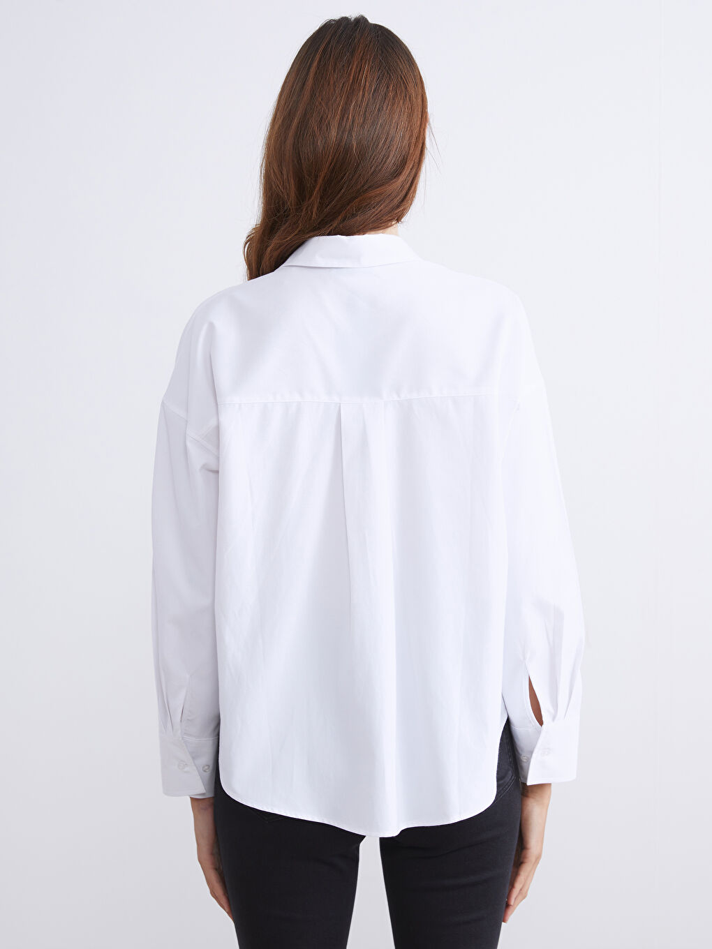 Oversize Poplin Women's Shirt-7