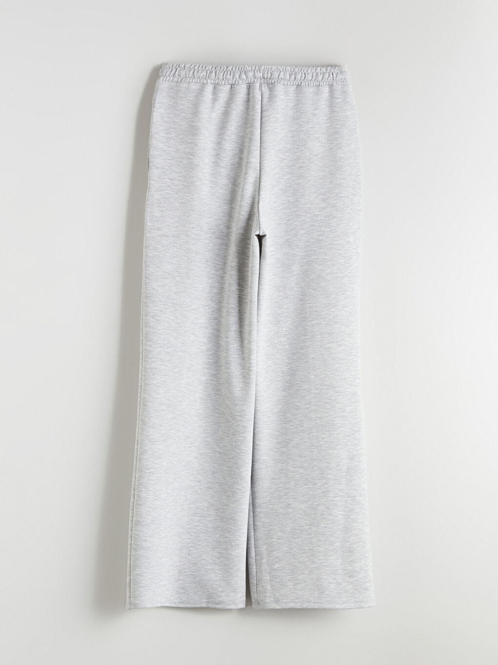 Gri Beli Lastikli Kadın Eşofman Altı-5