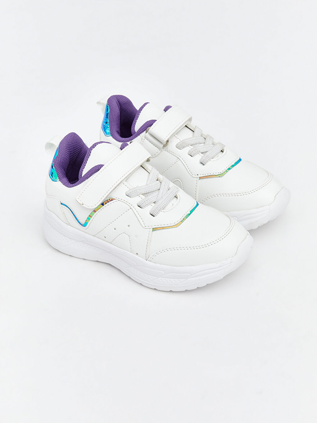 Baby Girls' Sneakers with Laces & Hook-and-Loop