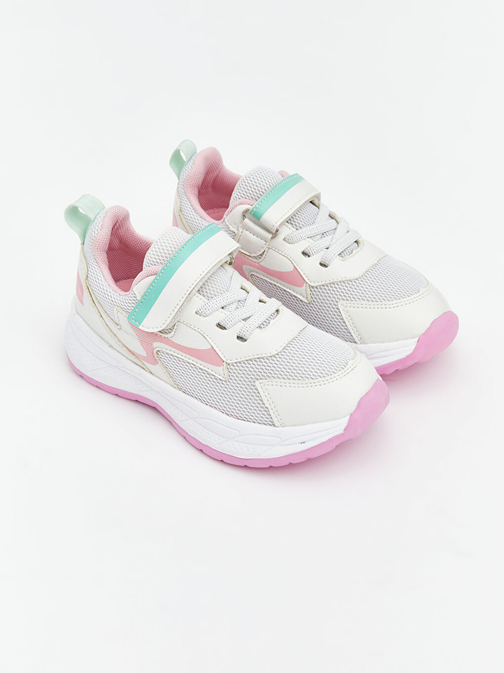 Baby Girls' Sneakers with Laces & Hook-and-Loop