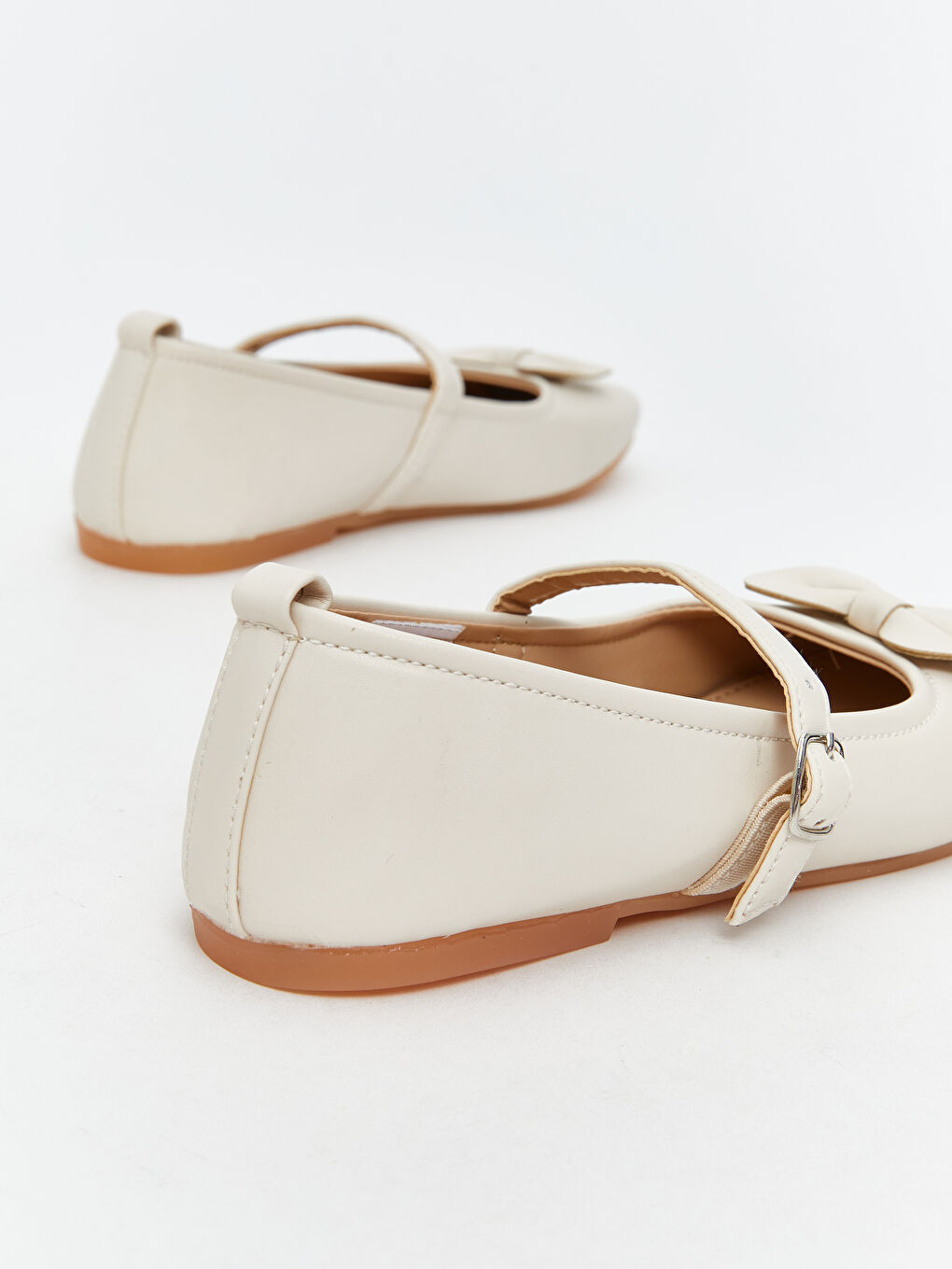 Bow Detailed Girl's Flat Shoe-3