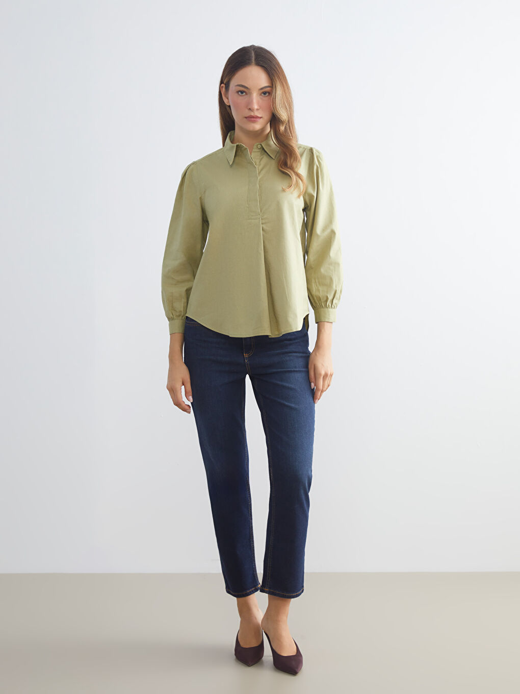 Woman KHAKI Blouse-1