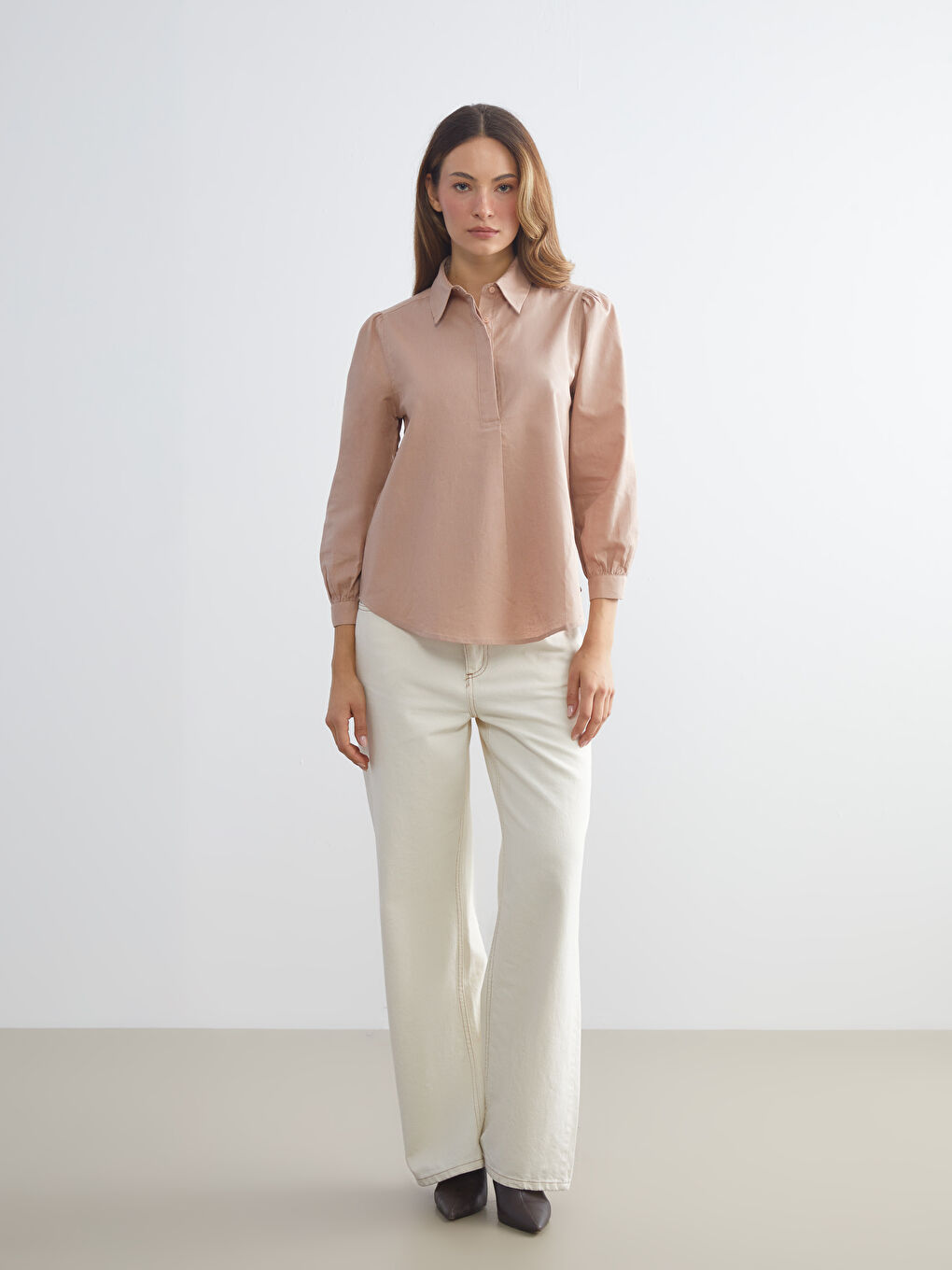 Woman BROWN Blouse-1