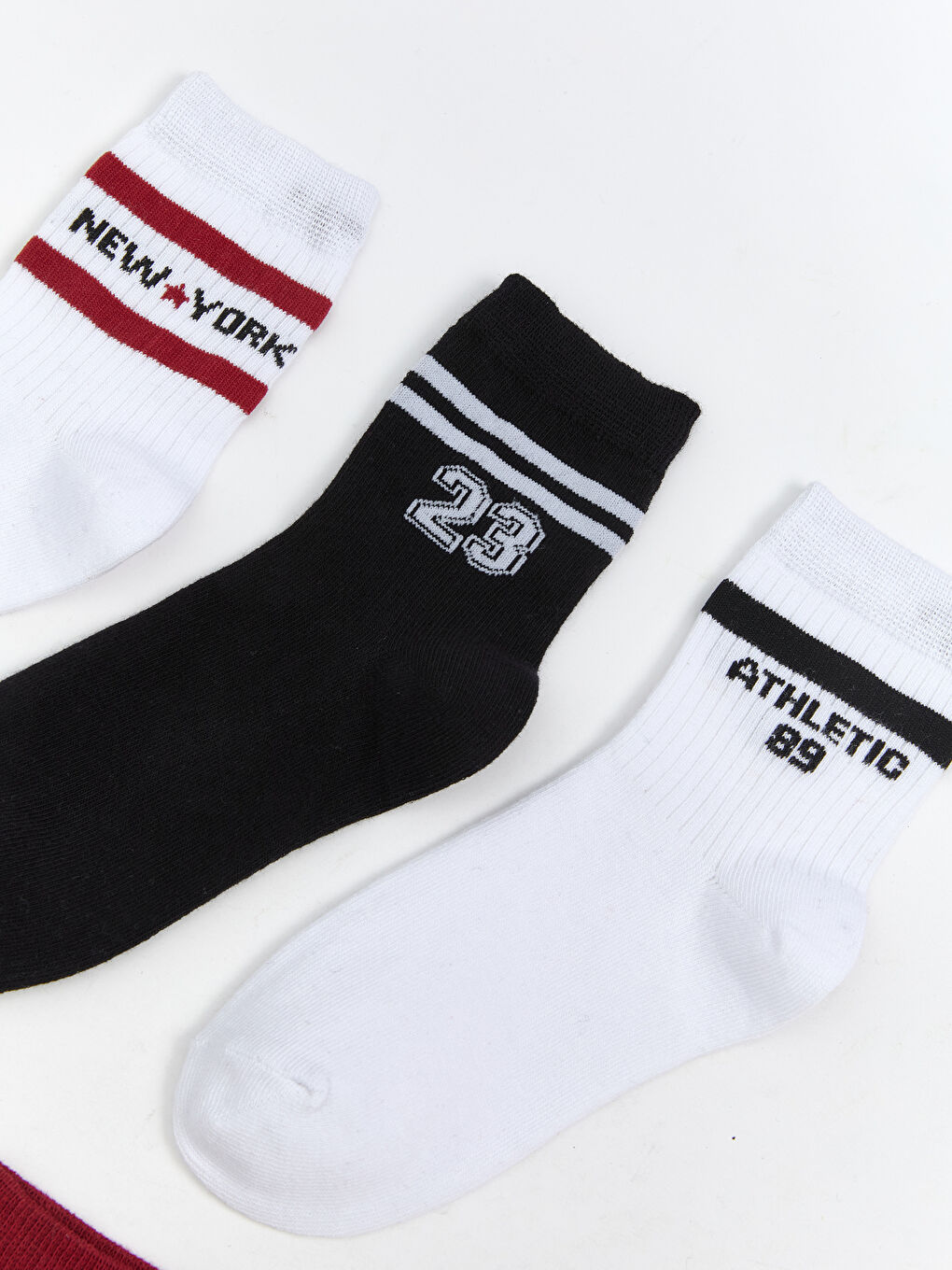LCW Kids Patterned Girls' Ankle Socks 5 Pack -W5IH01Z4-J5F