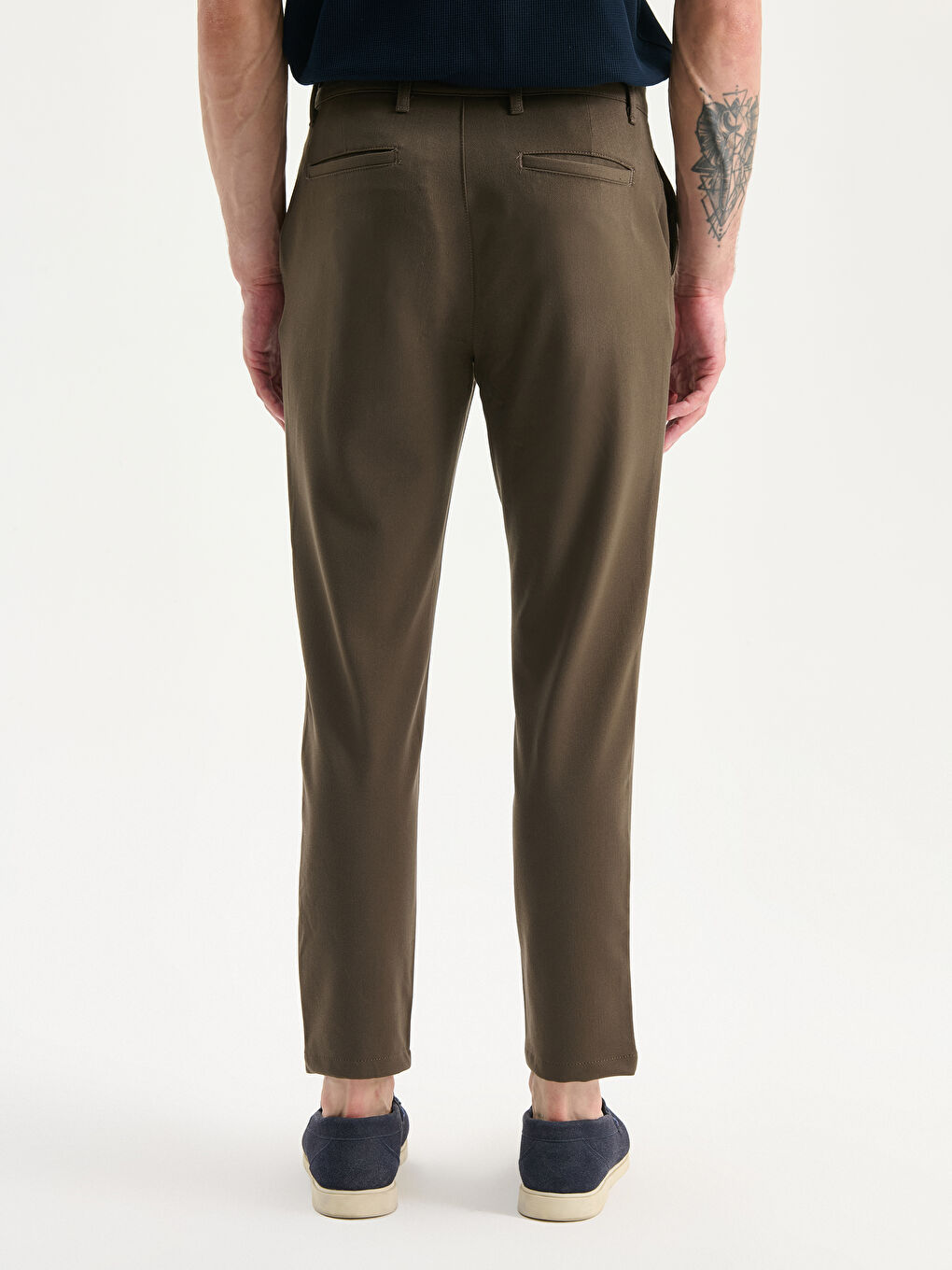 Haki Slim Fit Erkek Pantolon-3